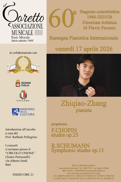 RASSEGNA PIANISTICA INTERNAZIONALE PIANISTA ZHIQIAO ZHANG