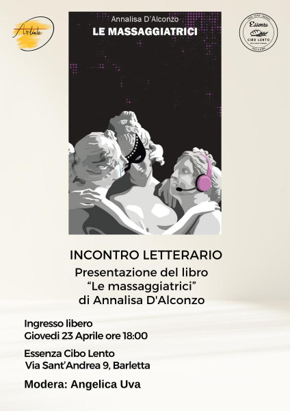 Presentazione del libro  Le massaggiatrici  di Annalisa D'Alconzo.