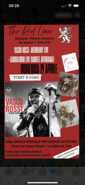 Vasco Rossi live + Candle Lab