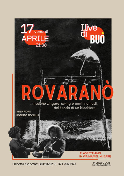 Rovaranò, musiche zingare, swing e canti nomadi