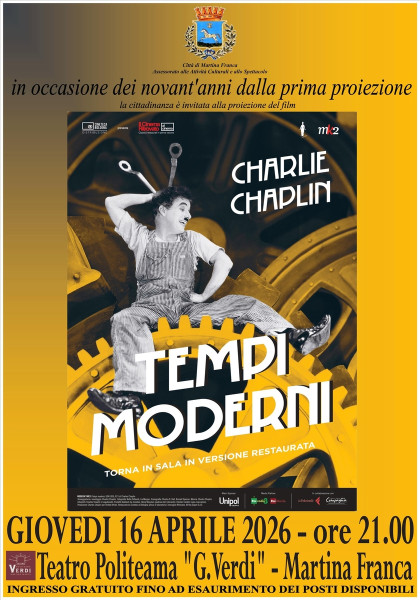 Tempi Moderni di Charlie Chaplin (versione restaurata)
