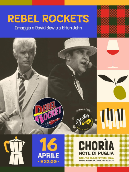 Rebel Rocket - tributo a Bowie + Elton John