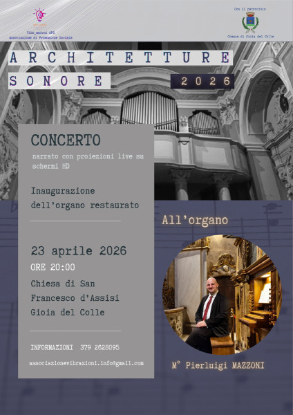 800 anni di San Francesco: a Gioia del Colle il fascino dell’organo tra storia e innovazione