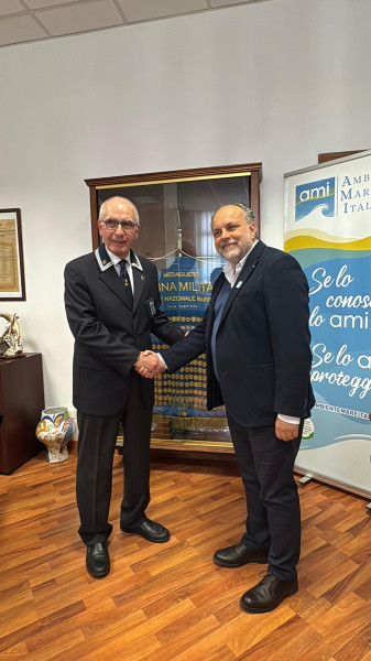 Firmato a Roma il protocollo d'intesa tra Ambiente Mare Italia e l'Associazione Nazionale Marinai d’Italia