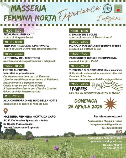 Masseria Femmina Morta Experience II ed.