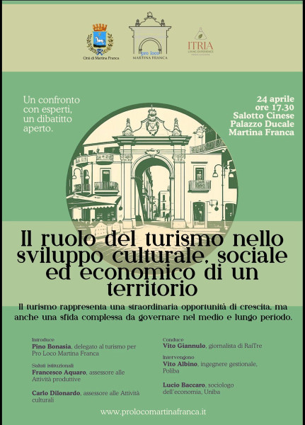 Il ruolo del turismo nello sviluppo culturale, sociale ed economico di un territorio