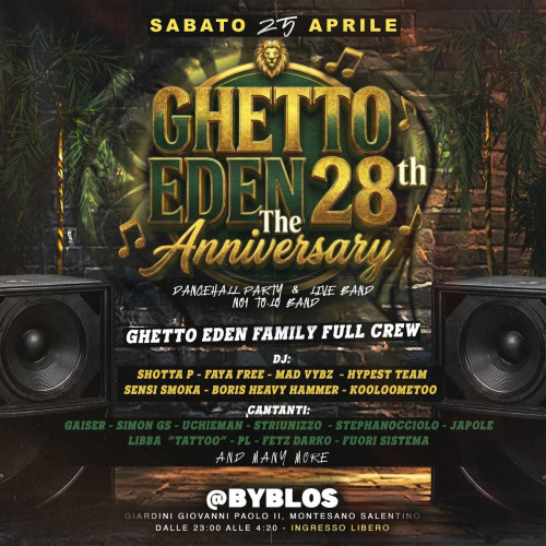 Ghetto Eden 28 Anniversary