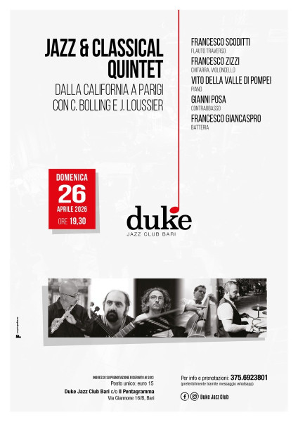 Dalla California a Parigi con Bolling e Loussier.