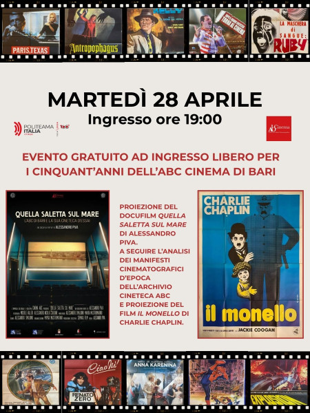 Il Politeama Italia festeggia i 50 anni del Cinema ABC