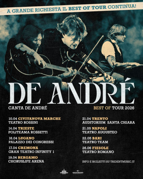 Cristiano De André - De André canta De André Best of Tour 2026
