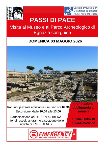 PASSI DI PACE. Visita al Museo e al Parco Archeologico di Egnazia con guida