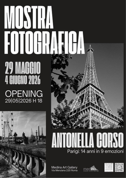 Mostra Fotografica  ANTONELLA CORSO Parigi: 14 anni in 9 emozioni