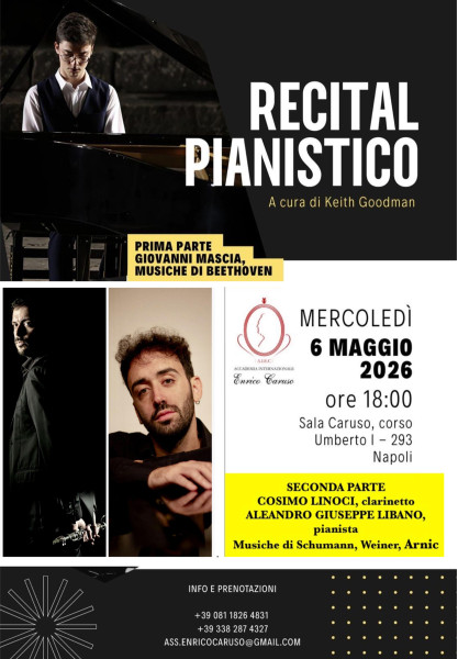 Recital pianistico e cameristico