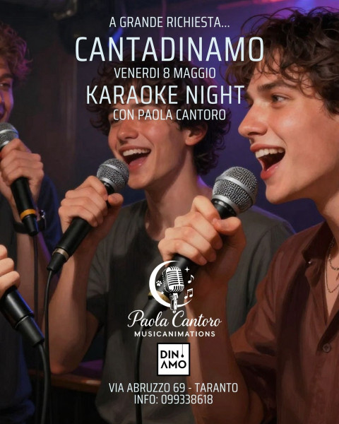 CantaDinamo - Karaoke Night con Paola Cantoro