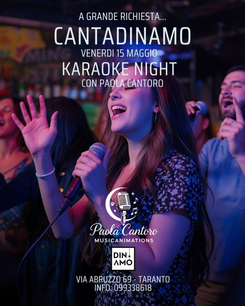 CantaDinamo - Karaoke Night con Paola Cantoro