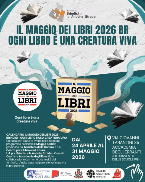 Maggio dei libri brindisino - Ogni libro è una creatura viva