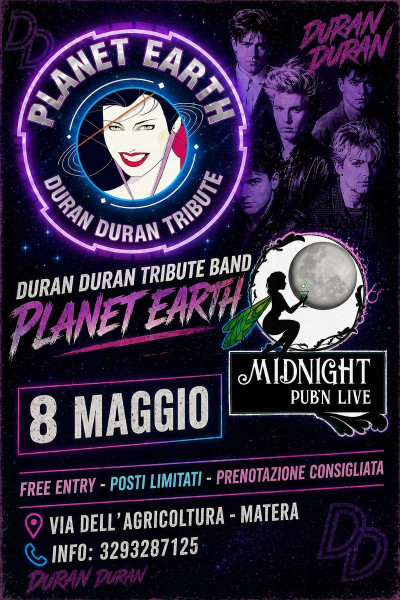 PLANET EARTH tributo ai Duran Duran live a Matera