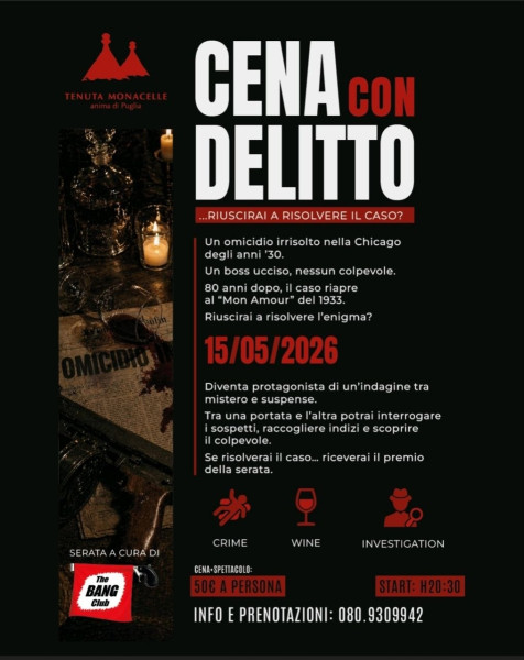 CENA CON DELITTO "ENIGMA 33: quella notte a Chicago"