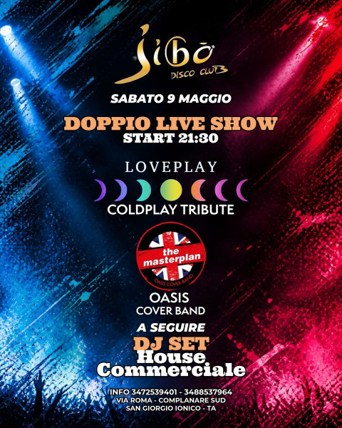 Loveplay Coldplay Tribute + Masterplan Oasis Cover Band