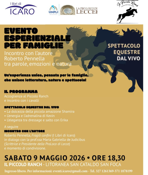 Icaro Experience: un evento esperienziale per famiglie tra letteratura, natura e spettacolo equestre