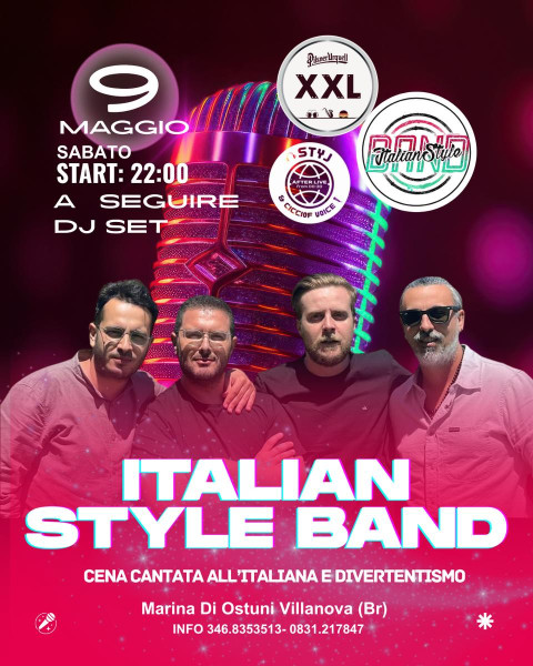 Italian Style Band Cena cantata all’italiana + DJ set