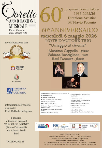 NOTE D'AUTORE TRIO "OMAGGIO AL CINEMA"