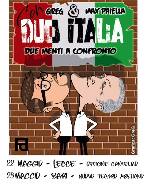 Tre date in Puglia per il Duo Italia di Greg e Max Paiella