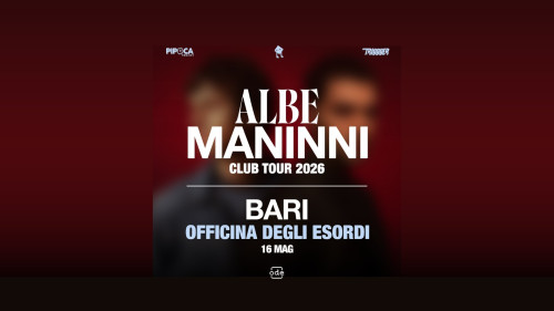 MANINNI + ALBE' Club Tour 2026