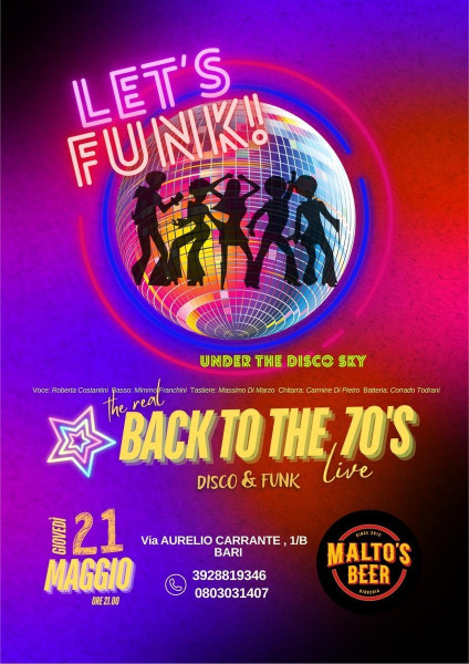 Back to The 70’s live _ Disco & Funk