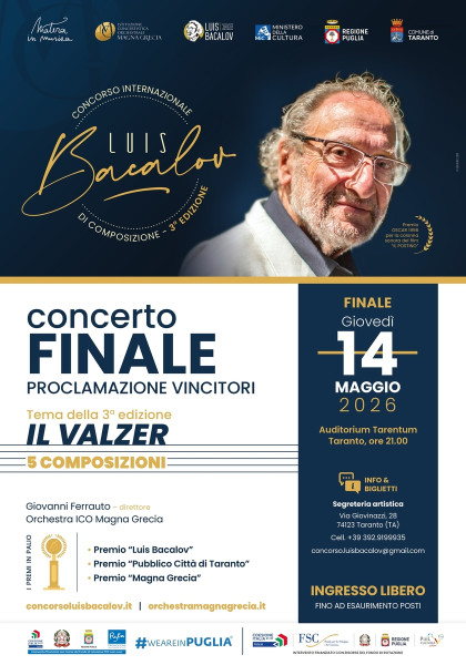 Concorso Internazionale di Composizione Luis Bacalov - III edizione