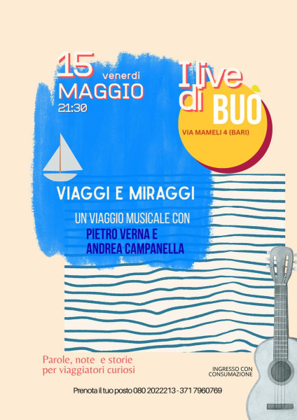 VIAGGI e MIRAGGI, omaggio al cantautorato italiano