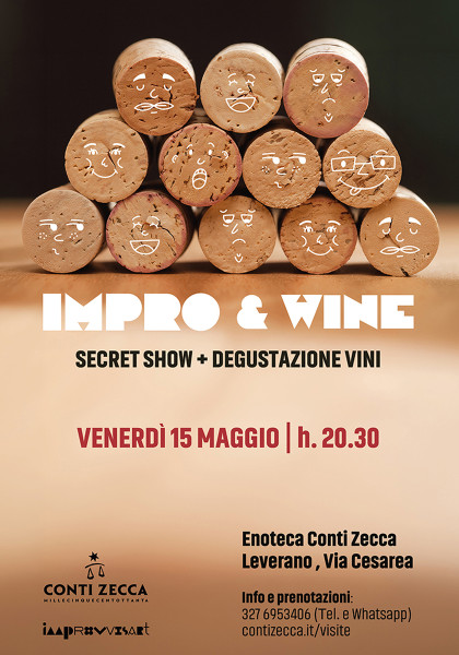 Impro&Wine  spettacolo di Improvvisazione Teatrale e degustazione di vini