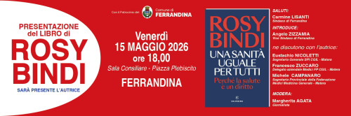 Presentazione del libro “Una sanità uguale per tutti” di Rosy Bindi
