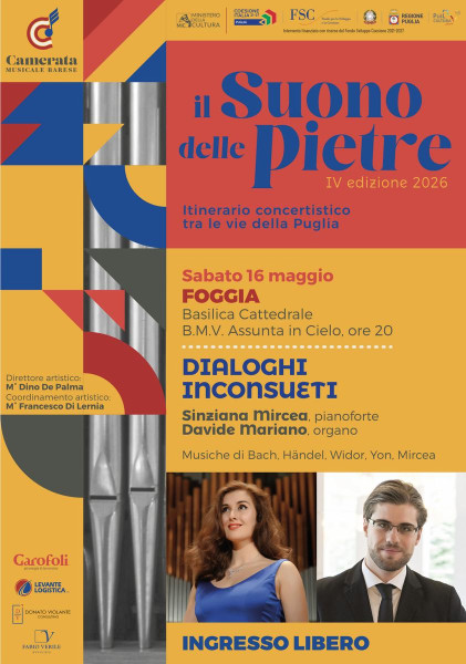 I "Dialoghi inconsueti" di Sinziana Mircea e Davide Mariano per la IV edizione de "Il Suono delle Pietre"