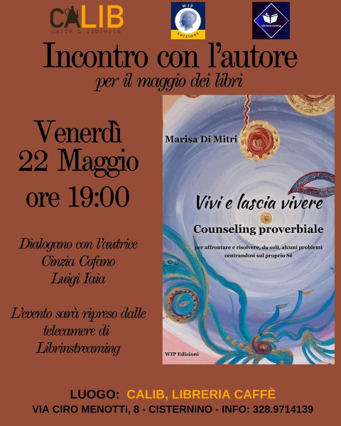 Presentazione del libro "VIVI E LASCIA VIVERE Counseling Proverbiale" Wip edizioni