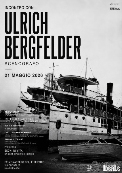 Serata speciale dedicata al cinema di Herzog con la presenza di Ulrich Bergfelder, scenografo del grande regista, giovedì 21 maggio a Manduria.