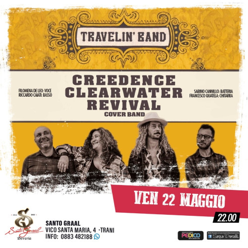 Travelin’ Band - CREEDENCE CLEARWATER REVIVAL cover band live a Trani