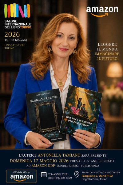 Antonella Tamiano al salone del libro di Torino 2026