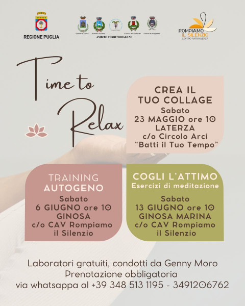 Crea il tuo collage - Time to relax
