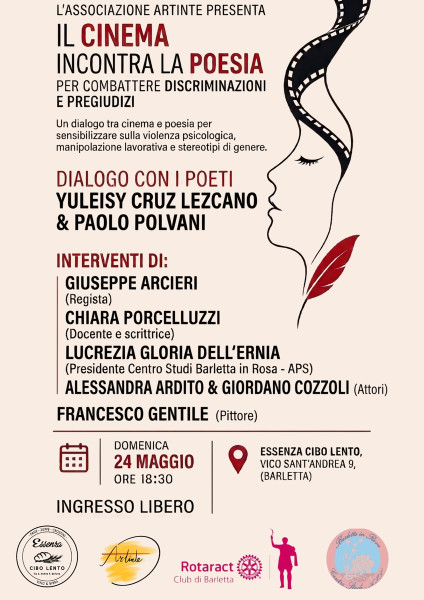 Il Cinema incontra la Poesia: proiezioni e dibattito contro discriminazioni e pregiudizi .