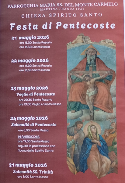 Festa di Pentecoste presso la chiesetta dello Spirito Santo e processione