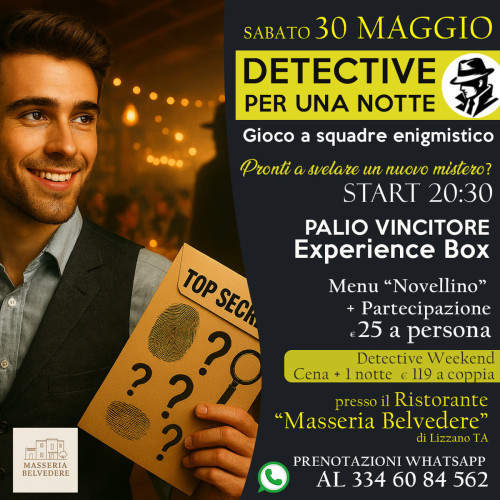 Detective per una notte - 30 MAGGIO