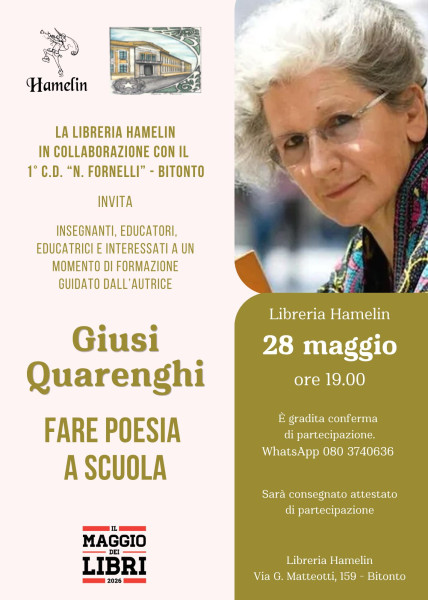Fare poesia a scuola: Incontro con l'autrice Giusi Quarenghi