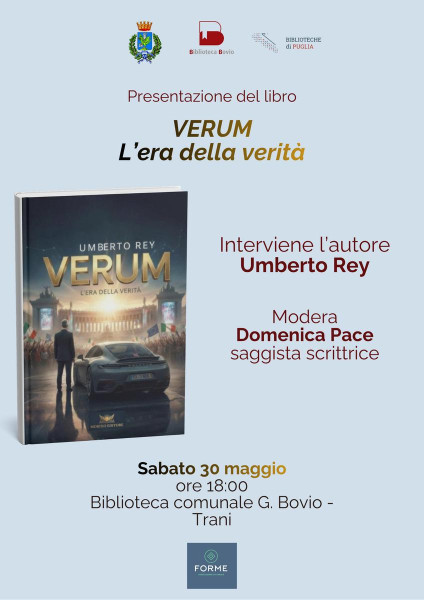 Presentazione del libro VERUM. L’ERA DELLA VERITÀ DI UMBERTO REY di Umberto Rey