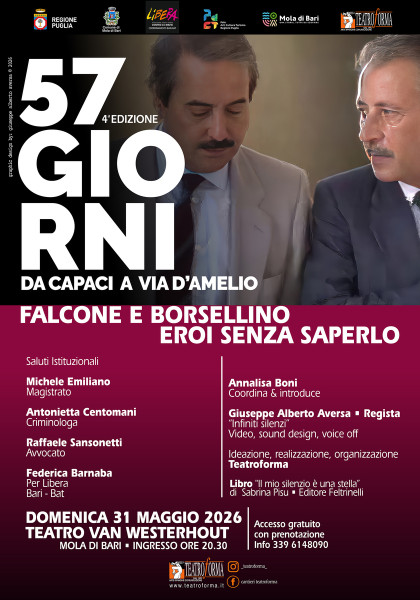 57 GIORNI DA CAPACI A VIA D'AMELIO  Falcone e Borsellino, eroi senza saperlo
