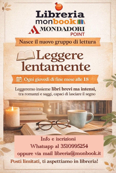 Secondo appuntamento del Gruppo di lettura Leggere lentamente