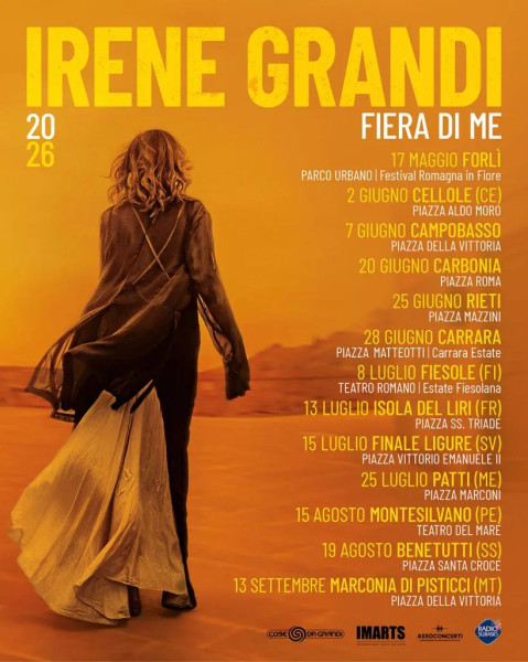 Irene Grandi – Fiera di Me Tour Estate 2026