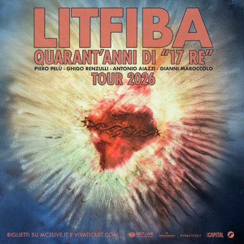 Litfiba in Concerto per il Tour 'Quarant'anni di 17 Re'.