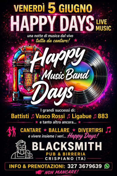 Happy Days Music Band Live