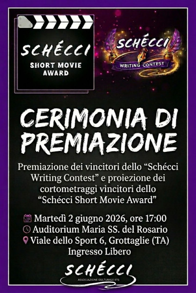 Cerimonia di premiazione di "Schécci Short Mobvie